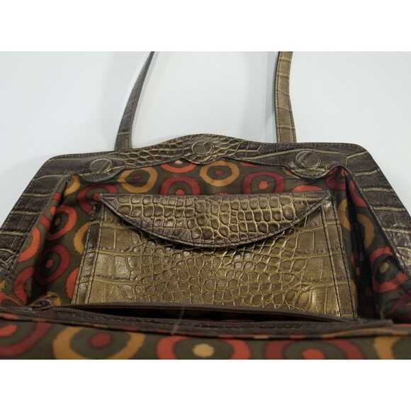 MX Hand Purse Alligator Style Pattern Gold - Picture 5 of 5